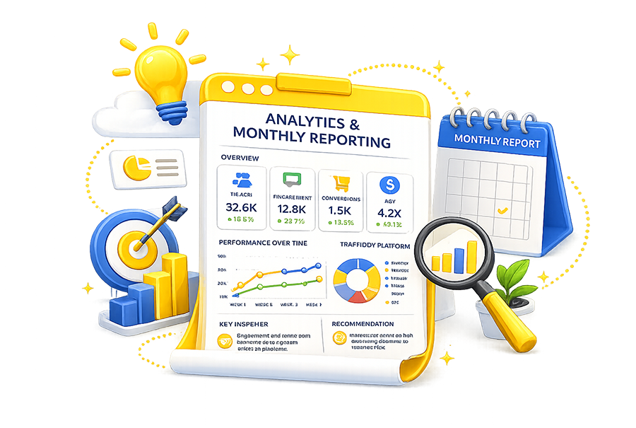 Analytics & Monthly Reporting